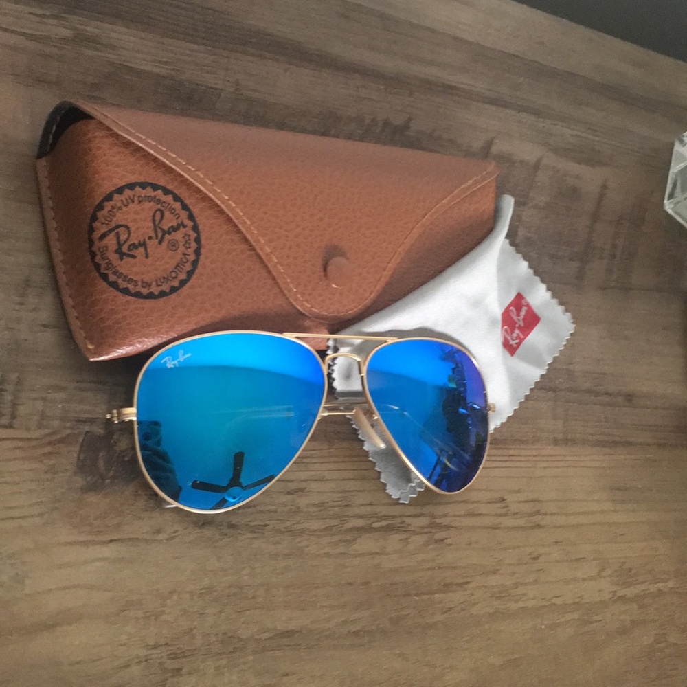 Blue & Gold Ray Bans
